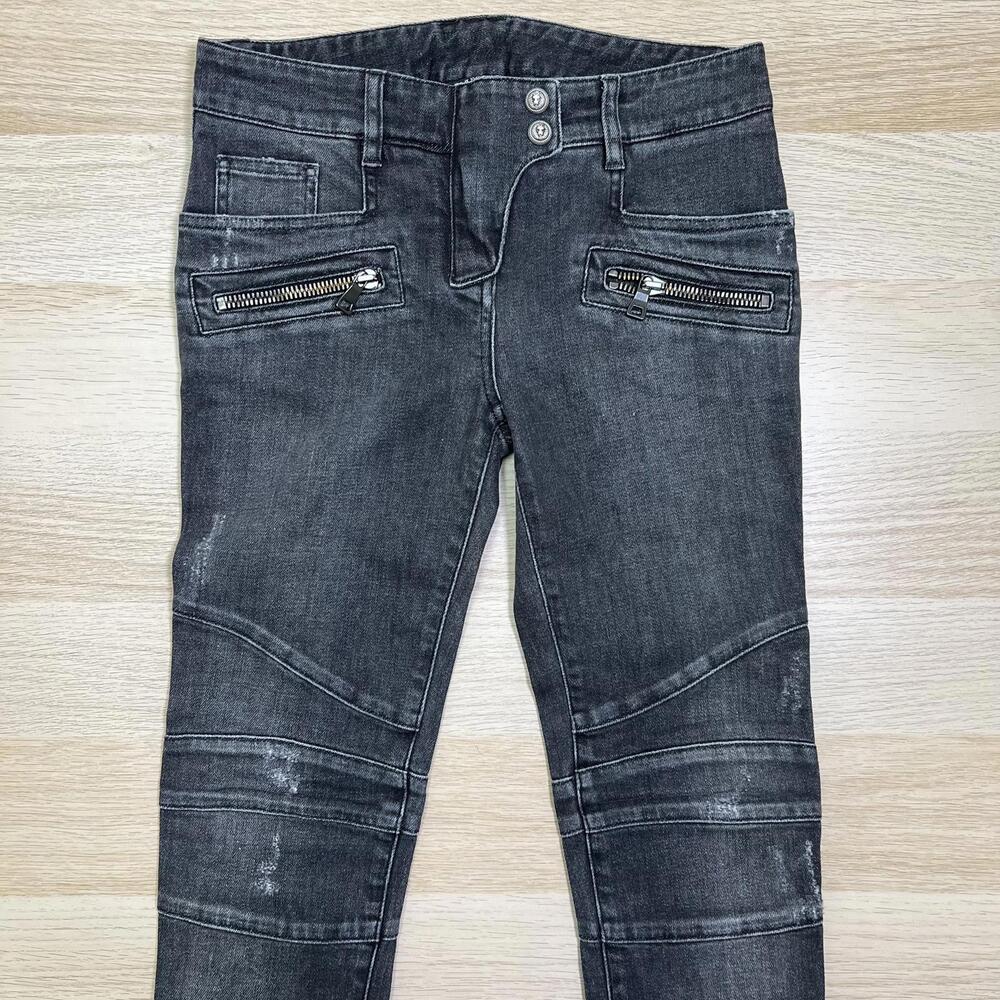 Balmain Moto Skinny Jeans